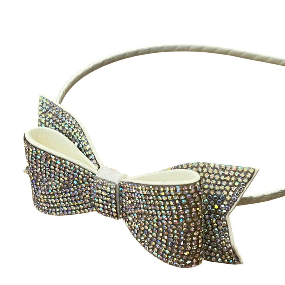Bari Lynn Crystal Rhinestone Bow Headband Girls Glittering Stones Elegant Party
